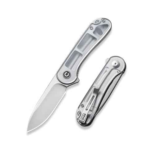 CIVIVI Folding Pocket Knife- Elementum Flipper Knife with 2.96'' D2 Blade Lexan Handle, Ideal for Men Women Outdoor EDC Gift C907A-7