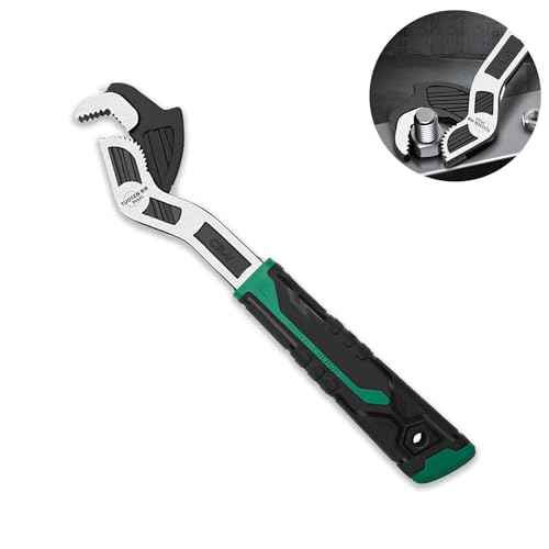 6 Inch Adjustable Wrench - Auto Size Adjusting, 0.28"-0.6" (7-15MM), Multi-Size Spring Adjustable, Rapid Wrench for Car, Bicycle, Plumbing Repairs