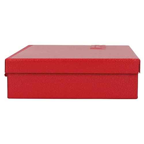 URREA Metal Tool Box - 9.6" x 5" x 1.4" Portable Tool Storage/Organization Box with 24 Gauge Construction & Durable Red Finish - 4725