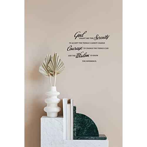 GOD Grant ME The Serenity Prayer Bible Art Quote Vinyl Wall Stickers Decal D?cor