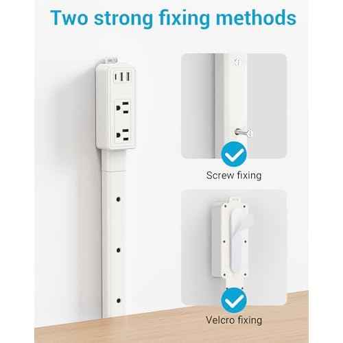 Outlet Extender Stick | Free Combination | USB-A, USB-C Port, 2 AC Outlets, Extend 9¡± to 36¡±, 360¡Æ Combine| Plug Extender | Put Behind Nightstands, Sofa, Bed, Cabinet etc.