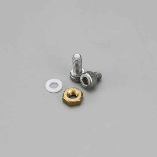 eMagTech 1 Set Turntable Headshell Cartridge Mounting Kit Phono Headshell Cartridge Screws M2.5 Bolts Nuts Washers Compatible with Linn Compatible with Thorens