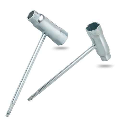 2pack Combination Screwdriver and Wrench, 13mm x 19mm T-Wrench and T27 Screwdriver, Socket Wrench for Spark Plug, Chainsaw Adjustment Tool