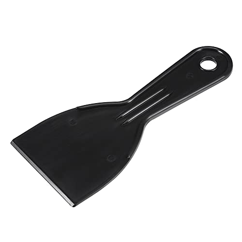 uxcell Putty Scraper 3" ABS Plastic Spatula Drywall Patch Repair Spreader Wall Covering Smoother Black 4Pcs