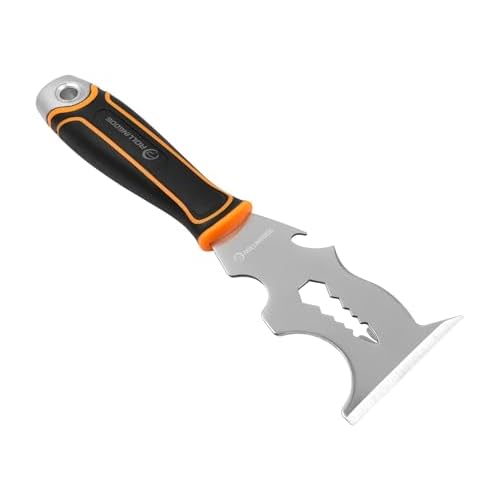ROLLINGDOG 14-IN-1 Painter's Tool, Stainless Paint Scraper, Paint Roller Cleaner, Putty Knife, Multi-Use Painters Tool