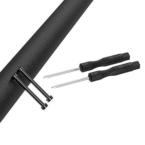 Lijinlan Compatible with Amazfit T-Rex/T-Rex Pro Screw Rod Accessory, 2Pcs Stainless Steel Link Bar Replacement Screws with 2Pcs Screwdrivers Removal Tool for Amazfit T Rex Accessory (Black)