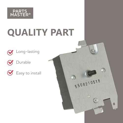 Parts Master Replacement for GE/Hotpoint Dryer Timer - WE4M533, PS8690648, AP5780508 - Hotpoint/GE Appliance Dryer Timer - 4-Year Limited Warranty