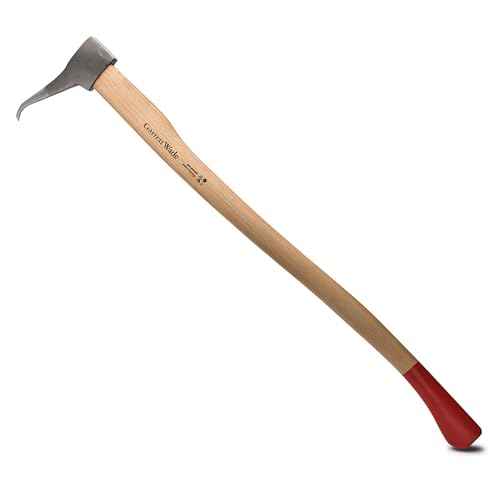Pickaroon Logging Tool - 31.2¡± Log Grabber with Hickory Wood Handle - Hookaroon with Pick for Dragging or Stacking Logs - Log Roller Tool - Forestry Tools by Kings County Tools