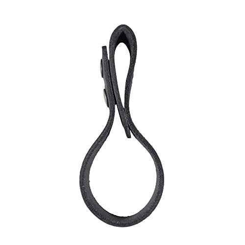 Hide & Drink, Whip Holster, Belt Loop Bullwhip Holder for Cowboy, Rustic Strap, Pastoral Tools, Thick Full Grain Leather, Handmade