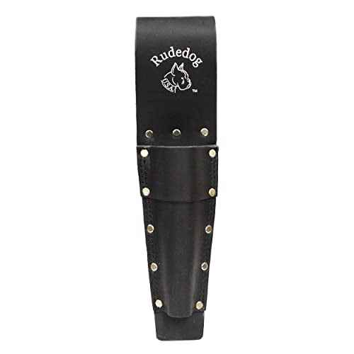 Single Bull Pin Holder - Premium Black Leather - Rudedog USA #3002