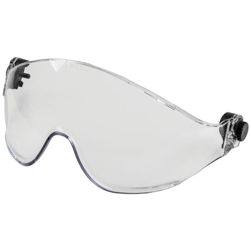 Klein Tools VISORCLR Clear Visor for Hard Hat and Safety Helmet, Low Profile, Impact Rated, Anti Fog, Scratch Resistant, Flip-Up, UV Protection