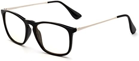 Newbee Fashion - Anti-Reflective Comfortable Computer Reading Glasses (No Magnification) Helps Eye Strain, Fatigue and Dry Eyes from Digital Devices with Anti-Blue Light, Anti-UV and Anti-Glare