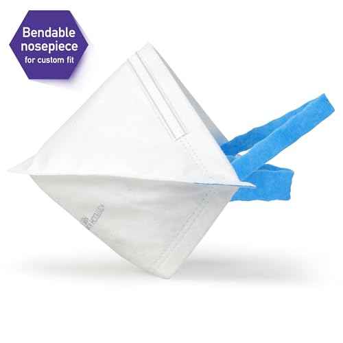 Kimberly-Clark Professional N95 Pouch Respirator (53358), NIOSH-Approved, Made in U.S.A., Regular Size, 50 Respirators/Bag, White