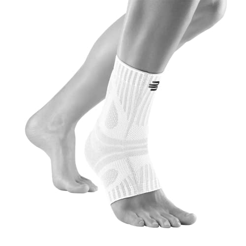 Bauerfeind Sports Achilles Support - Relieves the achilles tendon while running, jumping, and moving - All White, X-Large