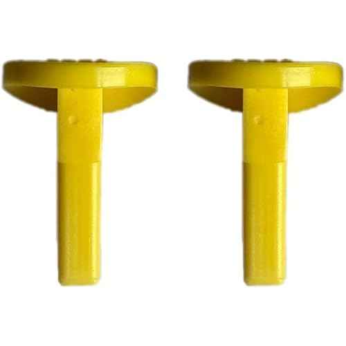 Yellow Safety Switch Key Compatible with Craftsman Radial Arm Jointer Band Drill Sears Table Saw, Sander, Band Saw, Drill Press Parts- Oval (2pcs-pack)