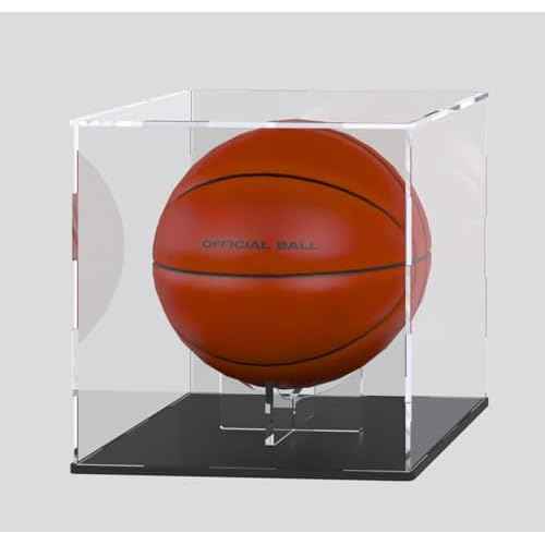 Basketball Stand, 3-Pack Acrylic Ball Stand for Display, Clear Storage Holder for Football Basketball Soccer Volleyball Rugby