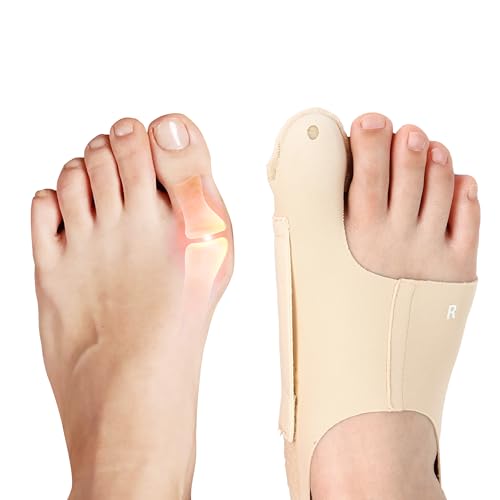 RANDY SUN Bunion Corrector for Big Toe, Toe Corrector for Women & Men, Adjustable Toe Separator Splint for Hallux Valgus Relief - Comfortable & Breathable for Day/Night Support, Large