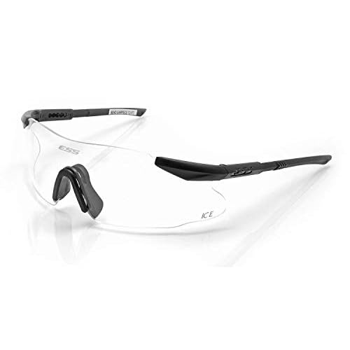 ESS Eyewear Eye Safety Systems ICE-One Ballistic Eyeshield, Clear Lens, White, 2.4 (740-0005)