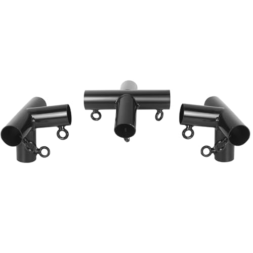 Aoneky 1'' Corner Canopy Fitting Couplers Kit - Frame Carport Connectors for 4 6 8 10 Leg - Fits 3/4" EMT - 156¨¬ Peak Angle (Add 2-Legs Set)