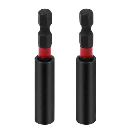 Impact Duty Srewdriver Drill Driver Strong Magnetic Bit Holders 1/4 Inch Hex Shank with Storage Box(2-Pack)