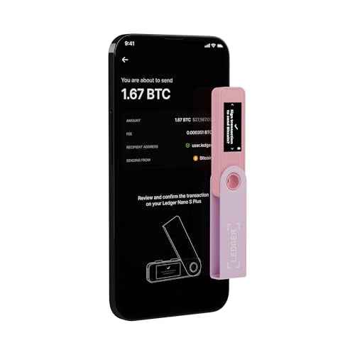 Ledger Nano S Plus (Pastel Pink): The Perfect Entry-Level Hardware Wallet to securely Manage All Your Crypto and NFTs. (Not Compatible with iOS)