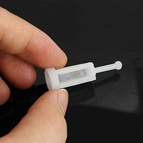 RLECS 30pcs Universal Spray Gun Filters Disposable HVLP Gravity Feed Paint Strainers Fine Mesh, White