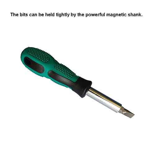 Bit Driver Handle,2 Pieces 1/4 inch Screwdriver Handle,6.35mm Mini Short Strong Magnetic Bit Holder Extension for Bits