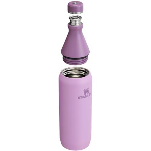 Stanley All Day Slim Bottle 20 oz | Twist On Lid with Leakproof Seal | Slim Design for Travel & Gym | Insulated Stainless Steel | BPA-Free | Lilac