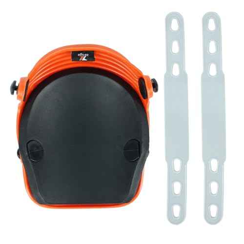 15-431 Ultraflex Non-Skid Premium Protective Gear with Flexible Design Plastic Kneepad, Orange