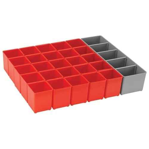 Bosch Bosch ORG72-RED Organizer Set for i-BOXX72, Part of Click and Go Mobile Transport System, 30-Piece, Blue/Red