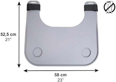 PEPE Mobility - Wheelchair Tray with Cup Holder, Removable and Easy-to-Fit Table for Adults