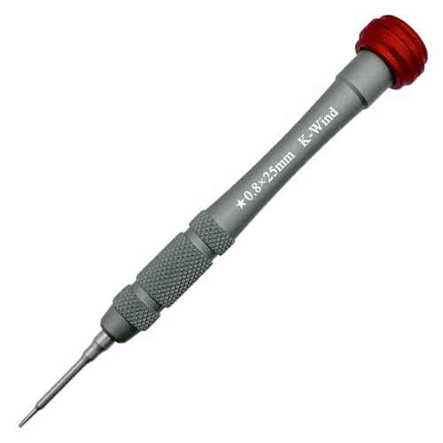 P2 Pentalobe Screwdriver, Precision Screwdriver Star Shape 0.8mm Compatible with iPhone HUAWEI Xiaomi OPPO, Magnetic, Swivel Top, Hard S2 Steel Tip, Aluminum Alloy