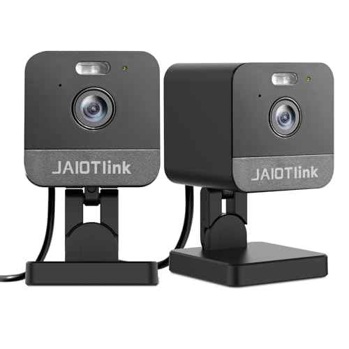 2K Cameras for Home Security with Night Vision, Indoor Camera for Dog/Cat/Pet/Nanny/Baby, AI Human, Motion Alerts, 2-Way Audio, 2.4G/5G, Compatible with Alexa (2-Pack)