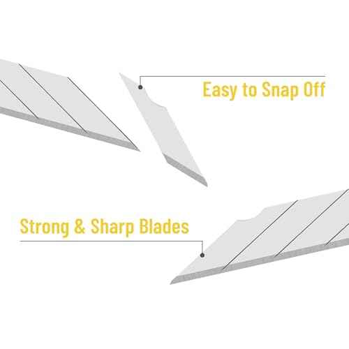 Bates- Snap Off Blades, 100 pcs, 9mm, 30 Degree, Carbon Steel Razor Blades, Box Cutter Blades for Box Cutter, Snap Blade Utility Knife, Box Cutter Blade Refills, Replacement Blades, 9mm Snap Off Blade