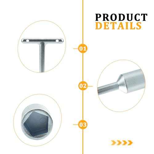 DONFON All-steel penta wrenches, T-handle for Maddox floor-mounted transformers, heavy-duty lineman's wrenches for padmount xfmr penta locking bolts and pad-mounted transformers