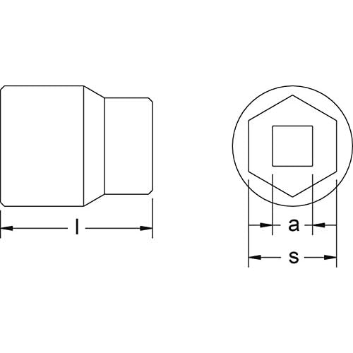 CS Unitec | Non-Sparking & Non Magnetic Aluminum Bronze Socket | 6 Point Socket 9/16 in, 3/8 in Drive