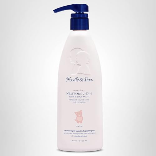 Noodle & Boo 2-in-1 Newborn Hair & Baby Body Wash for Baby, Tear Free and Hypoallergenic, 16 Fl Oz