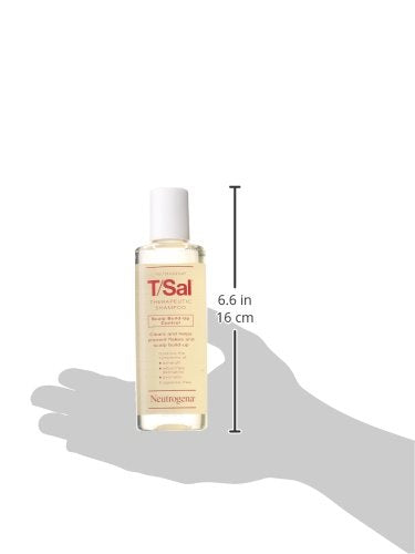Neutrogena T/Sal Therapeutic Dandruff Shampoo,Scalp Build-Up Control,3% Salicylic Acid,Psoriasis Treatment,Seborrheic Dermatitis Shampoo,Clears Flakes,Fragrance Free,4.5 fl oz,(Pack of 4)