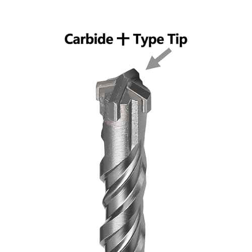 1-1/2 x 18 inch SDS Max Rotary Hammer Drill Bit, 38mm x 460mm Carbide Tip Masonry Drill Bit,Concrete Drill Bit for Masonry, Brick, Stone, Concrete (Length :460mm / 18 inch, 38mm (1-1/2 in) Diameter)