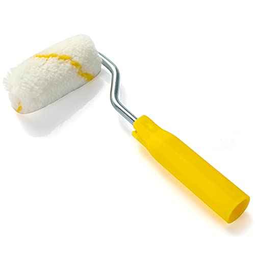2-inch Paint Roller- Mini Plastic Paint Tray Set, Mini Roller Frame, Microfiber Roller Covers, Touch Up Trim Kit with Tray