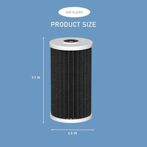 4.5"x10" 5 Micron Carbon Sediment Water Filter Replacement Cartridge Compatible with AO Smith, Whirlpool, Omni, Culligan Whole House Filtration Systems - AO-WH-PREL-RCP, 2 Pack