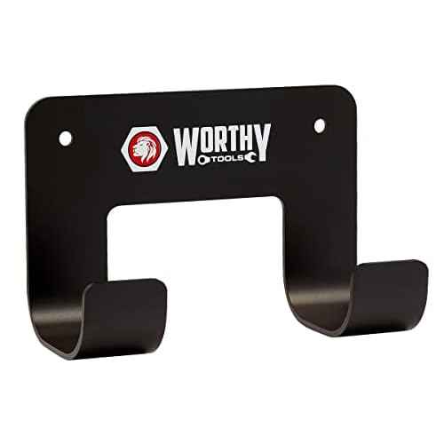 Wall Hook Heavy Duty Metal Garage Hook (Black - 2 Pack Double Hook)