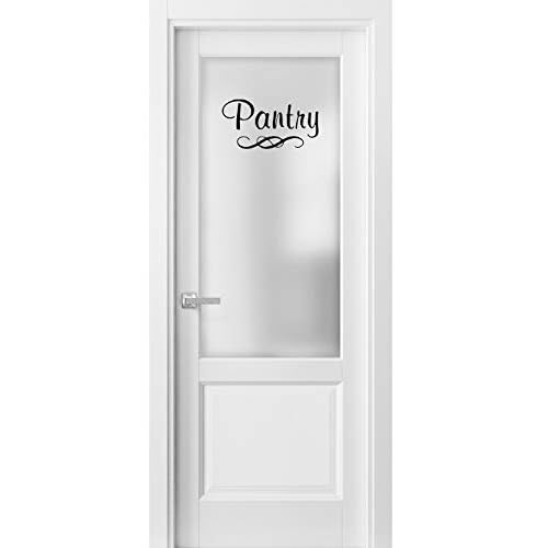 Pantry Sticker/Decal 9x4.5 inches - Vinyl Door Cabinet Cupboard Glass Pantry Label Organizer for Home and Kitchen D?cor