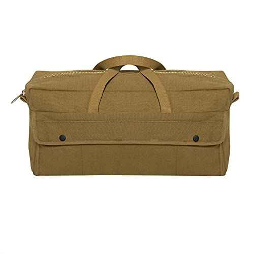 Rothco Canvas Jumbo Tool Bag With Brass Zipper, Coyote Brown