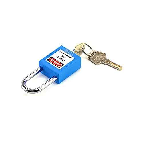 QWORK Lockout Tagout Locks, Safety Padlock, 10 Blue Padlocks with 20 Keys, Keyed Different, for Lock Out Tag Out Stations and Devices