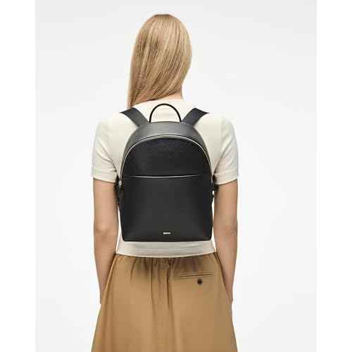 ECCO Medium Leather Backpack, Black
