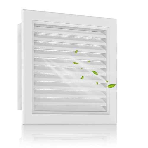 18" x 18" Paintable Gable Vent, Enhance Attic & Shed Ventilation, Durable Aluminum Design with Screen, Stylish Home Improvement - Vent Opening: 16" x 16"