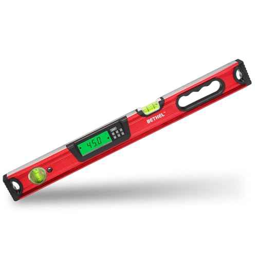 BETHEL Digital Level with LCD Display,24Inch Magnetic Digital Torpedo Level, Vertical & Horizontal Spirit Bubble Measuring Tools for Woodworking Construction Craftsman