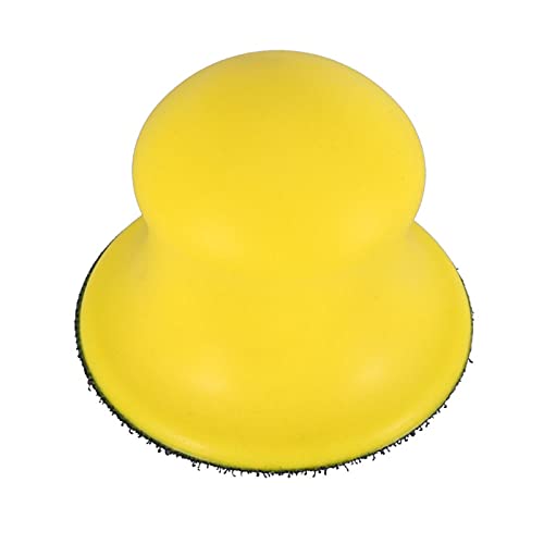 Round Hand Sanding Blocks 2/3/4/5inch Foam Hand Sanding Pad Block Dust (3 Inch)