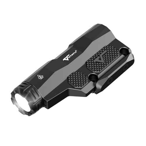 VOTATU ML50 Picatinny/Mlok Flashlight for Rifle, Max 2400 Lumens Weapon Light with Pressure Pad Switch, Rechargeable Flashlight and Tactical Strobe High/Low Mode